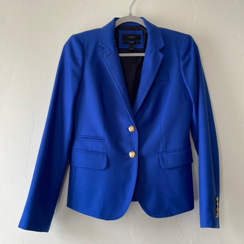 J. CREW Royal Blue blazer, Schoolboy, Wool.